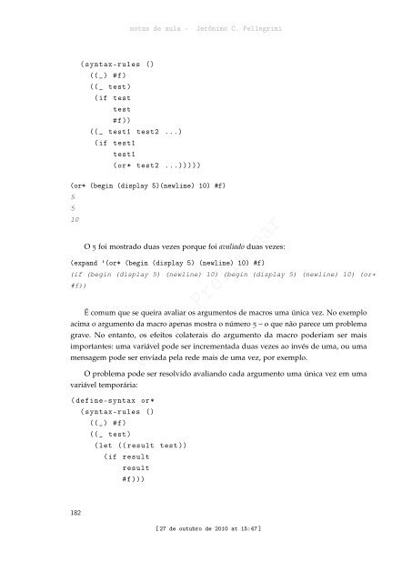 ProgramaÃ§Ã£o Funcional e Concorrente com Scheme