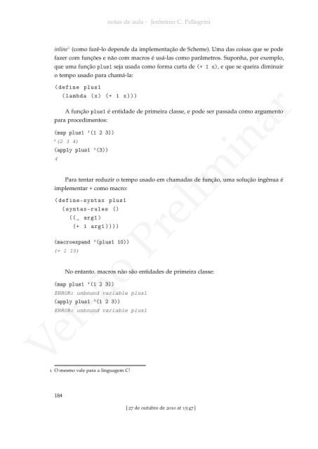 ProgramaÃ§Ã£o Funcional e Concorrente com Scheme