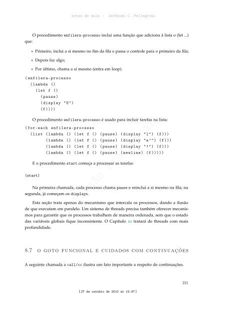 ProgramaÃ§Ã£o Funcional e Concorrente com Scheme