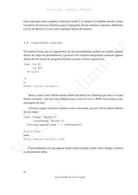 ProgramaÃ§Ã£o Funcional e Concorrente com Scheme