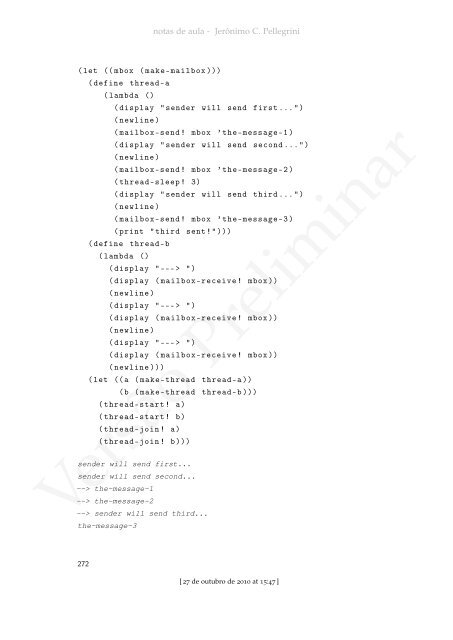 ProgramaÃ§Ã£o Funcional e Concorrente com Scheme