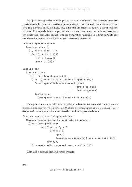 ProgramaÃ§Ã£o Funcional e Concorrente com Scheme