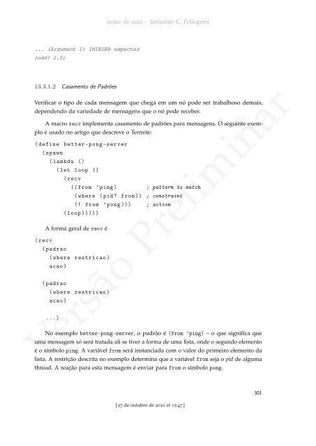 ProgramaÃ§Ã£o Funcional e Concorrente com Scheme