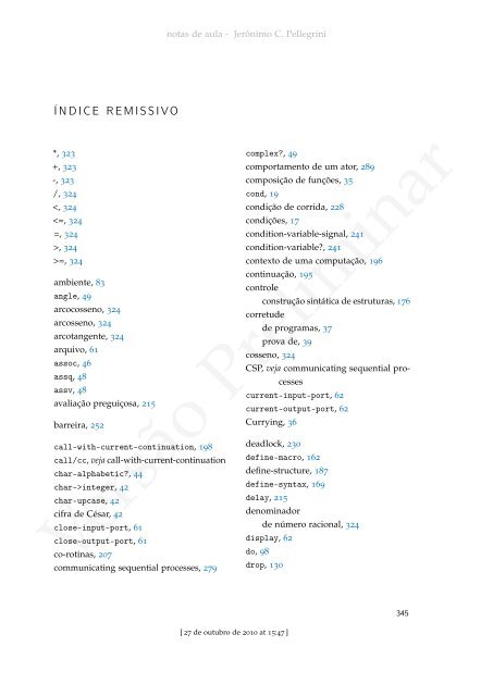 ProgramaÃ§Ã£o Funcional e Concorrente com Scheme