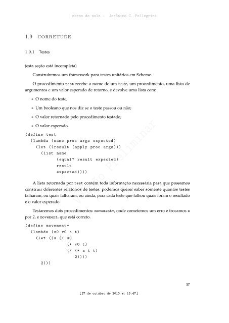 ProgramaÃ§Ã£o Funcional e Concorrente com Scheme