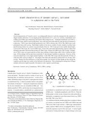 Growth characteristics of Cannabis sativa L. cultivated in a ... - NIHS