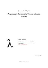 ProgramaÃ§Ã£o Funcional e Concorrente com Scheme