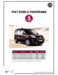 Noul FIAT Doblo Panorama