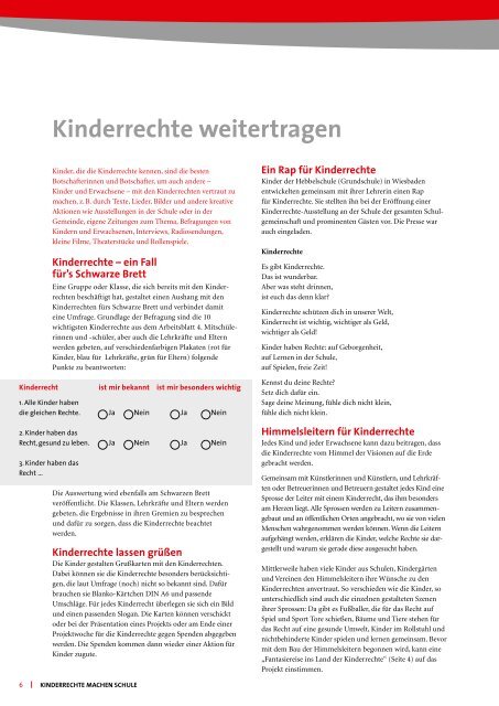 Arbeitsmappe "Kinderrechte machen Schule" - Studienseminar GHRF