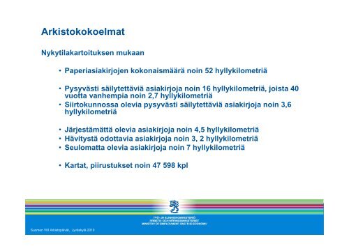 Valtion aluehallinnon uudistus ja arkistotoimi - Arkistolaitos
