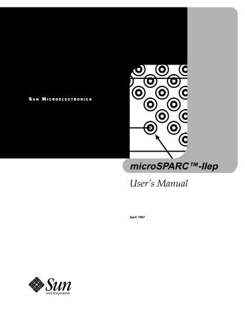 microSPARC™-IIep User's Manual