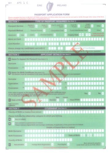 Passport Application Form