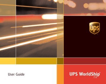UPS WorldShip Shipping Guide