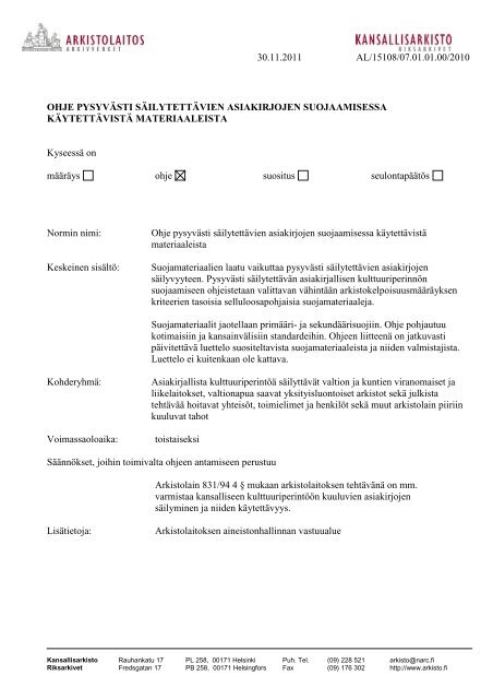 PDF-muodossa - Arkistolaitos