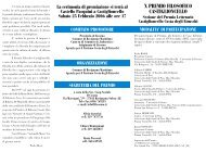 x premio filosofico castiglioncello - Istituto Italiano per gli Studi ...