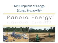 MKB Congo presentation - Panoro Energy