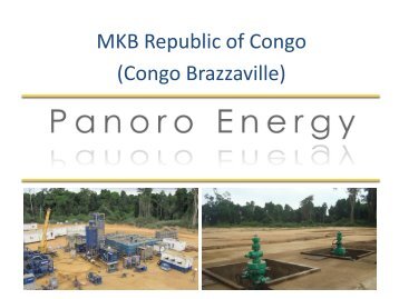 MKB Congo presentation - Panoro Energy