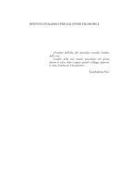 l'istituto italiano per gli studi filosofici e gli studi di economia