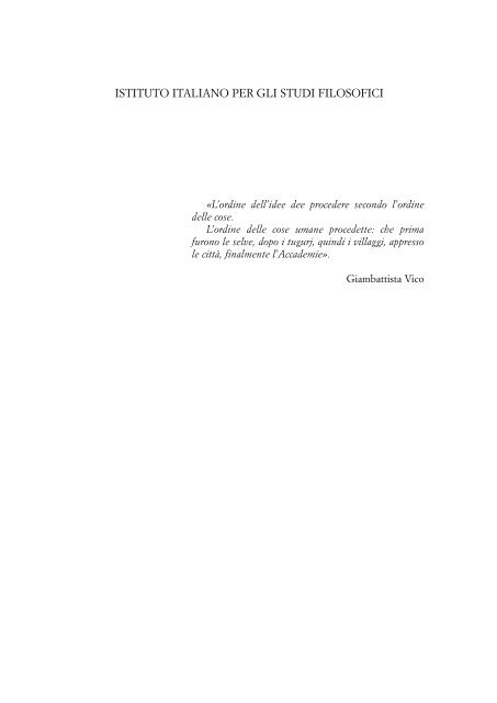 l'istituto italiano per gli studi filosofici e gli studi di economia