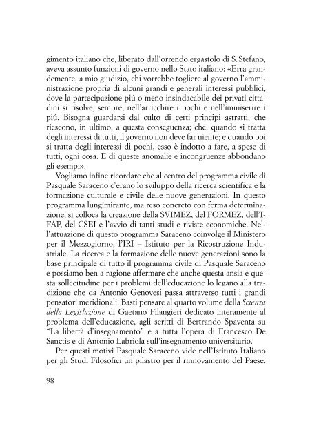 l'istituto italiano per gli studi filosofici e gli studi di economia