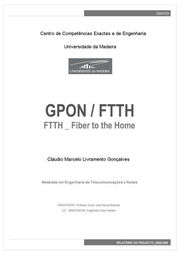 [GPON / FTTH _ FIBER TO THE HOME] - DigitUMa