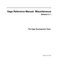 Sage Reference Manual: Miscellaneous - Mirrors