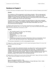 Solutions to Chapter 6 - Communication Networks