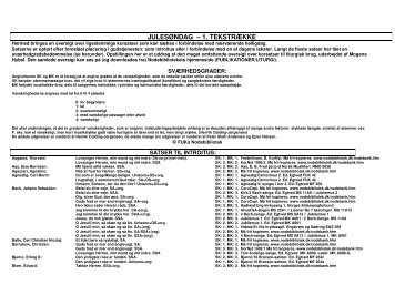 JULESÃNDAG â 1. TEKSTRÃKKE - nodebibliotek.dk