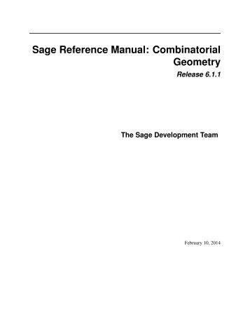 Sage Reference Manual: Combinatorial Geometry - Mirrors