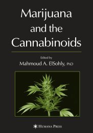 Marijuana and the Cannabinoids Edited by Mahmoud A. ElSohly, PhD
