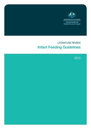 Literature Review: Infant Feeding Guidelines - National Health and ...