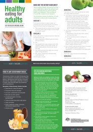 Healthy eating for adults - Brochure - Eat For Health