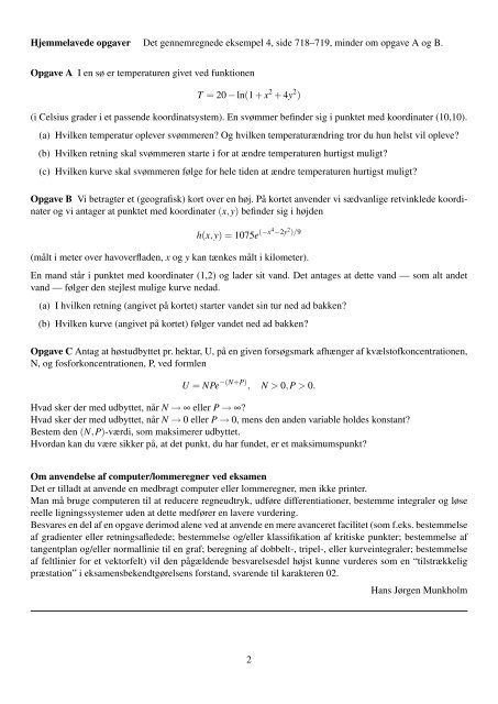 2 - Institut for Matematik og Datalogi - Syddansk Universitet