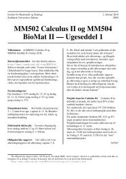 1 - Institut for Matematik og Datalogi - Syddansk Universitet