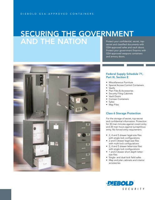 Gsa Approved Class 5 Map And Plan Security Containers Gsa Approved