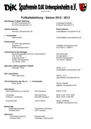 Presseinfo 2012/2013 - SV DJK Unterspiesheim