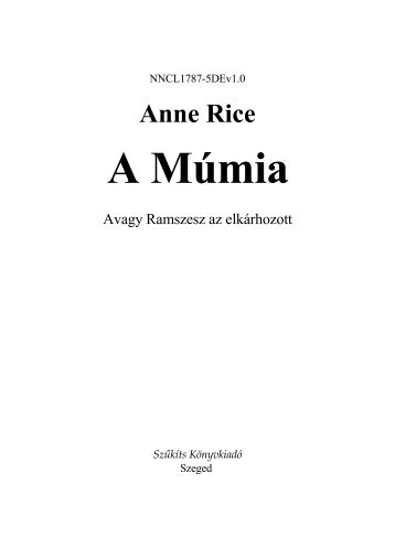 Anne Rice A MÃºmia