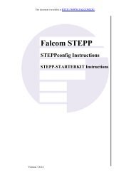 6 Configuration commands - for Falcom STEPP