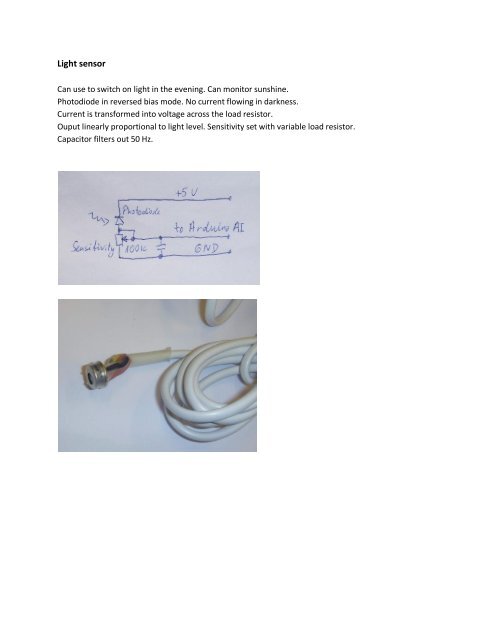 Sensors and relays for home automation using Arduino