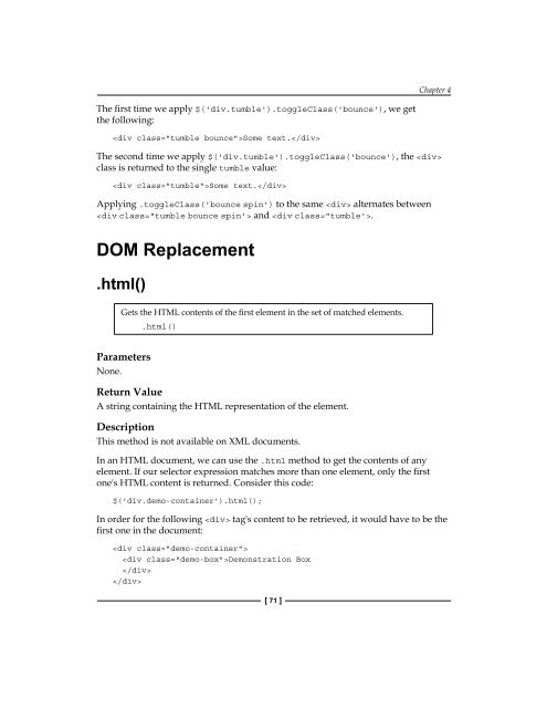 DOM Traversal Methods - MarkMail