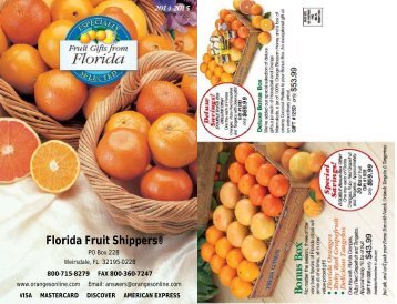 Florida Fruit Shippers 2015 Catalog