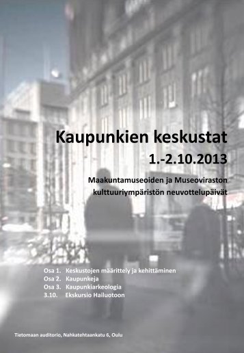 NeuvottelupÃ¤ivien ohjelma - Museovirasto