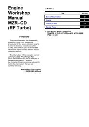 Engine Workshop Manual MZRâCD (RF Turbo)