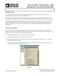 uC002 Developing in C with the Keil uVision2 IDE ... - Analog Devices