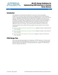 AN 479: Design Guidelines for Implementing LVDS Interfaces in ...