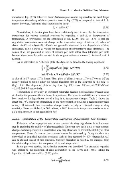 Stability of Drugs and Dosage Forms Sumie Yoshioka