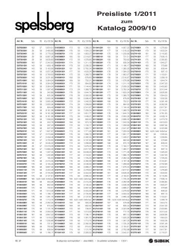 Preisliste 1/2011 Katalog 2009/10 - Edler Systems