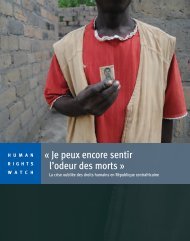 TÃ©lÃ©charger le rapport complet - Human Rights Watch