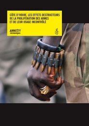 cÃ´te d'ivoire. les effets destructeurs de la ... - Amnesty Togo