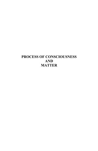 Process of Consciousness and Matter - Abhidhamma.com
